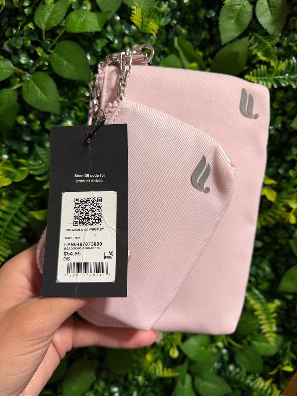 Fabletics Pink Double Pouch Wristlet - Picture 5 of 7
